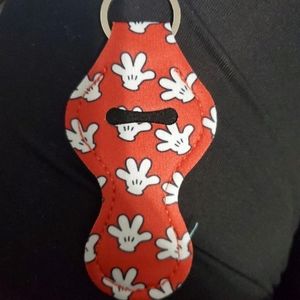 Mickey Mouse Hands Chapstick Holder Keychain
